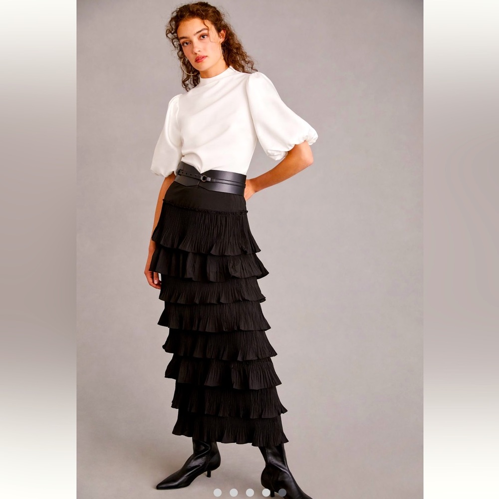 Sunday in Brooklyn Puff-Sleeve Ponte Top